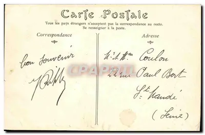 Bordeaux — Rue Esprit-des-Lois — NID Fot. 162 — Rewers