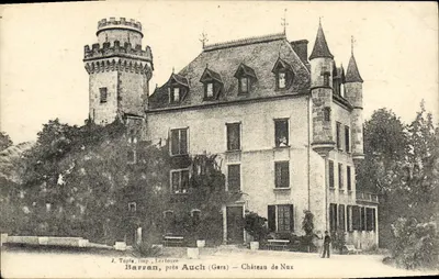 Barran, perto de Auch (Gers) — Castelo de Nux — J. Tapie, imp. Lercours