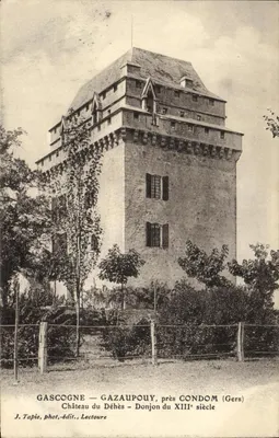 Castelo do Déhès — Torre de defesa do século XIII — Gascogne, Gazaupouy perto de Condom (Gers)