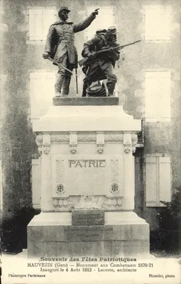 Mauvezin (Gers) — Monumento aos Combatentes 1870-71 — Picoulet, foto
