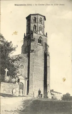 Mauvezin (Gers) — A Torre (Torre do Século XIII) — H. Bacon, editor-pai, Florençance