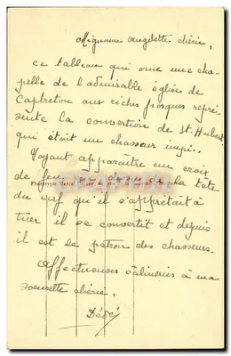 Capbreton-sur-Mer (Landes) - A Santa Hubert em Igreja de São Nicolau — Yobled, n°72 — Verso