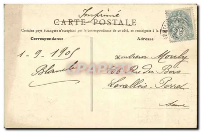 Saída das Grutas — La Balme (Isère) — F. Roux, agricultor das Grutas — Verso