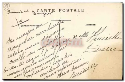 Corbelin — Interno della Chiesa — editore H. Lecomte, n° 38 — Verso