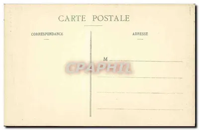 Allevard-les-Bains (Isère) — vista panorámica del pueblo y las montañas nevadas — Grillot, n.º 597 — Reverso