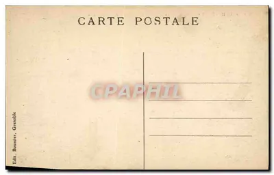 Jezioro Motte i jego wyspy — Okolice Allevard-les-Bains — Massif des Sept Laus — Wydawca Bourcier, Grenoble, nr 510 — Rewers