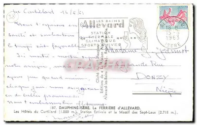 Les Hôtels du Curtillard — Estação de Verão e o Massif dos Sete-Laux — Edições Albert Heuguer — Verso