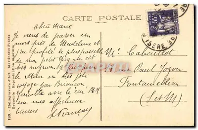 A Estrada do LAUTARET - Villar d'Arène — Martinotko Frères — Verso