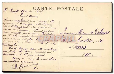 O Village do Casset — Dauphiné — Do Lautaret a Briançon — E.R. — Verso