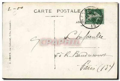 Uriage-les-Bains, Instytucja Termalna — Prowansja — n°203 — Rewers