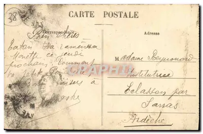 Grenoble — Palais de Justice et Statue de Bayard — C. Baffert, Grenoble, n°123 — Verso