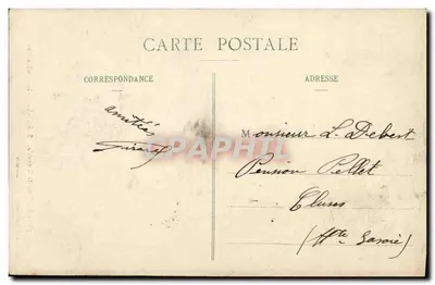 Sassenage - Le Gouffre Bleu — Cliché A. V., Collection L. P., Grenoble — Rewers