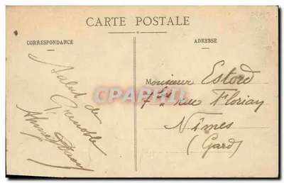 Grenoble - A Place Victor-Hugo e a Cadeia dos Alpes - E.R. — Verso