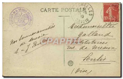 Dauphiné — Mosteiro da Grande Chartreuse — A Capela São Luís — Cl. A. V. n° 654 — Verso