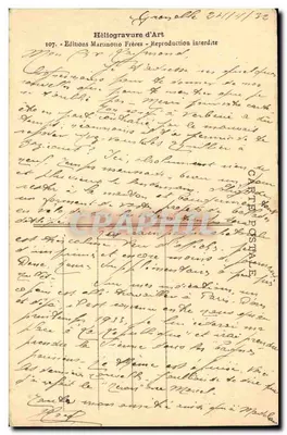 Grenoble — Kościół św. Ludwika — Perspektywa alei — Moucherotte — Rewers