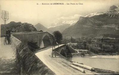 Arredores de GRENOBLE — Os Pontes de Claix — Edição Galeries Modernes n°61