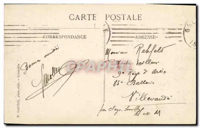 Grenoble — Forte Rabot e a Bastilha — P. Gaude, fot.-edit. — Verso