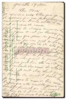 Grenoble — De kades en de Alpen — L.V. & C. — Achterkant