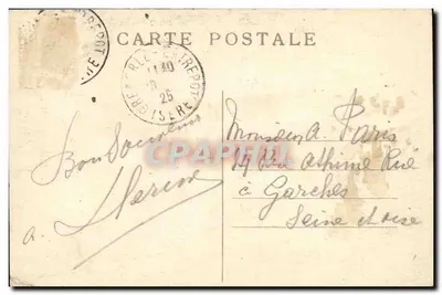 Grenoble — Panorama brzegów i Moucherotte — E.R. n°821 — Rewers