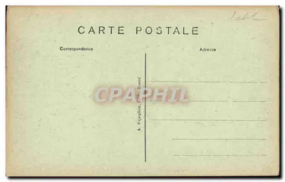 Château royal de Loches — vue encadrée d'arches gothiques avec texte historique — éditeur A. Papeghin, Édit. Tours — Verso