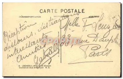 Interior de uma prisão — editor Dorange — Verso