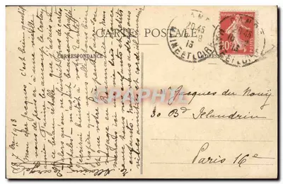 Loches (Île-et-Loire) — O Donjon e a Torre Redonda — Ed. T. Bardon — Verso