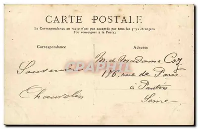 Tours — Ponte suspensa Saint-Symphorien — I.L. — Verso
