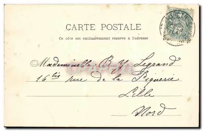 Saint-Valéry-en-Caux — Vista da Praia — O LITORAL (Seine-Inférieure) n°124 — Verso
