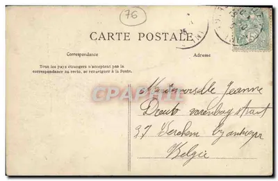 Rouen — Absyda i wieża katedry — Stara pocztówka n°2294 — Rewers