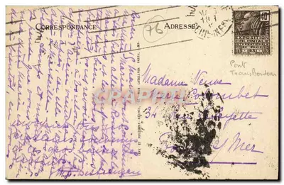 Rouen — Widok na Seinę i port — LL n°472 — Rewers