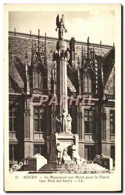 ROUEN — O Monumento aos Mortos pela Pátria (por Real del Sarte) — L.L.