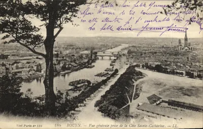 Rouen — Vista geral tirada da Côte Sainte-Catherine — Visé Paris n° 186
