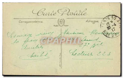 Paris (V°) — A Conciergerie — LL, n° 574 — Verso