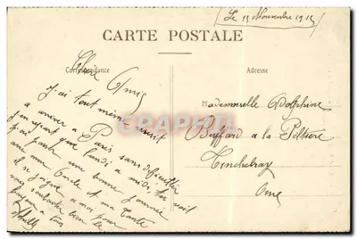 Hotel POWERS — Entrada — Avenue d'Antin, París — Reverso