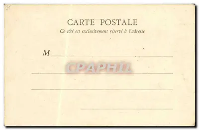 Paryż - Rue Soufflot - Panthéon — widok z fontanną i kawiarniami — E.R. Paryż, nr 49 — Rewers