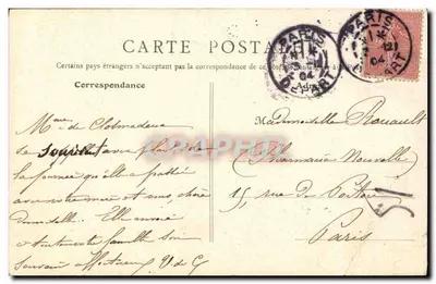 Monumento ao Sargento Hoff — Paris — B.F. Paris 06 — Verso