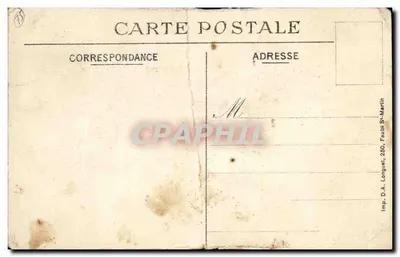 Souvenir du 10 Novembre 1914 — statue de la Vierge à l'Enfant dans un cadre d'arche, décoré de palmiers et de bougies — éditeur A. VERCHER, Nogent-sur-Marne — Verso