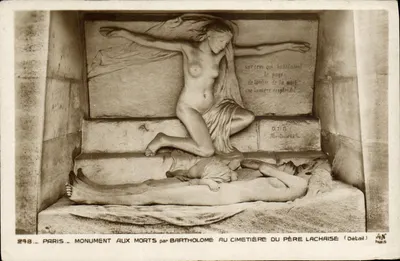 Paris – Monument aos Mortos por Bartholomé no cemitério do Père Lachaise (Detalhe)
