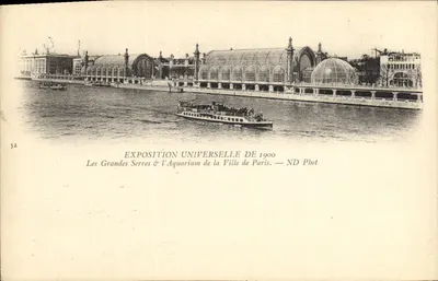 As Grandes Serres & o Aquário da Cidade de Paris — Exposição Universal de 1900 — ND Pbot