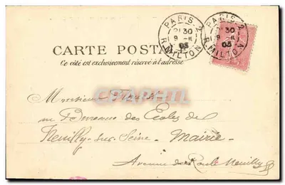 Paris - Le Square d'Anvers - Le Monument de Diderot - P. P. C. Paris — Back