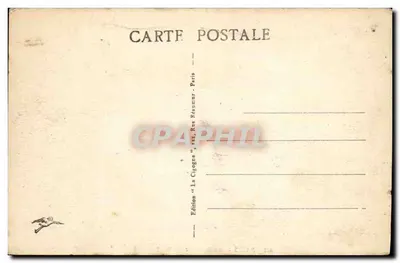 Stara pocztówka Paris Maison de la Mutualite — Rewers