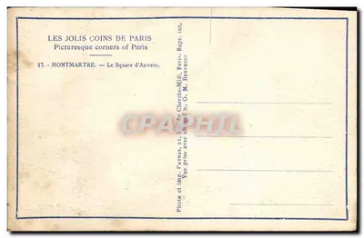 Piazza di Anversa — Montmartre — Patras — Verso