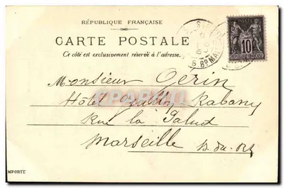 A Porta Monumental da Place de la Concorde — Exposição Universal de Paris 1900 — Editor não identificado — Verso