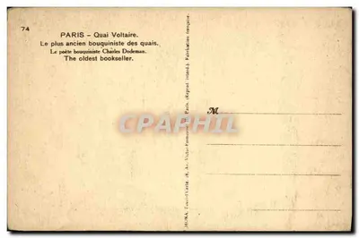 पेरिस - क्वई वोल्टेयर — क्वई के सबसे पुराने किताब विक्रेता — मोना — पीछे