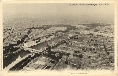 Exposição Universal de 1900 — Vista aérea — Editor E. Le Dolez, 25 rue Claude Bernard, Paris