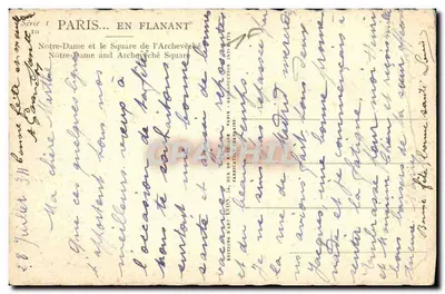 Notre-Dame de Paris — vue depuis la Seine — éditeur Yvón, série 10 — Verso