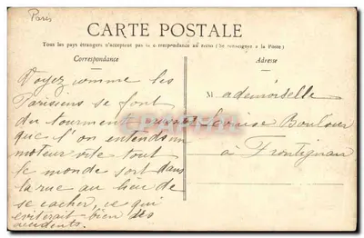 A visita de um Taube — Paris — segundo L'Illustration — Verso