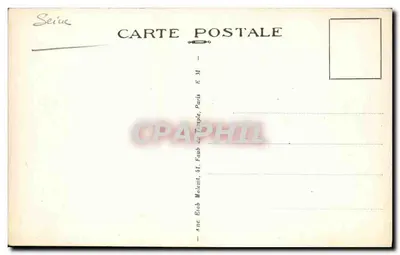 Nanterre — Ulica kolejowa przy przejeździe kolejowym — E. M. (wydawca) — Rewers