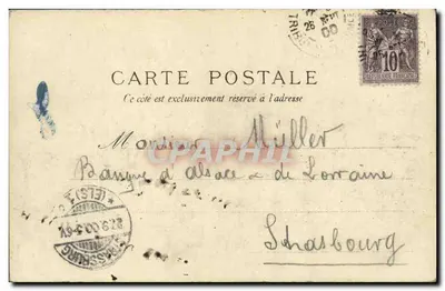 Exposição Universal de 1900 — República Sul Africana — editor não identificado — Verso