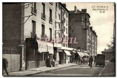 Puteaux — Rue Charles X — Editor E.M.